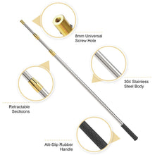 Load image into Gallery viewer, Cyfie Retractable Fishing Gaff, 4.8/6.6/7.8/9.4/16.4ft Telescopic Fishing Gaff with 8mm Screw, Capable for Fish Gig Spear Harpoon Hook, Ice and Saltwater Fishing Gaff Pole for Hunting Fish Frog Mole
