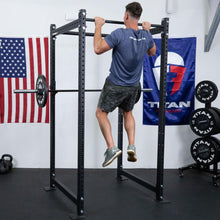 Load image into Gallery viewer, Titan Fitness T-3 Series Black Short Power Rack, 36in Depth, 1,100 LB Capacity Cage for Weightlifting and Strength Training
