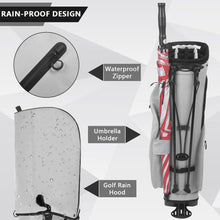 Load image into Gallery viewer, LOVACE 14-Way Golf Stand Bag, Lightweight Golf Bag with Stand for Men and Women (Grey)
