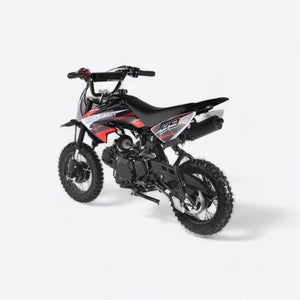 110cc Dirt Bike for Kids - Semi Automatic Adult Mini Bike Gas Powered Motorcycle, Black