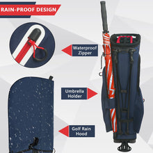 Load image into Gallery viewer, LOVACE 14-Way Golf Stand Bag, Lightweight Golf Bag with Stand for Men and Women (Blue)

