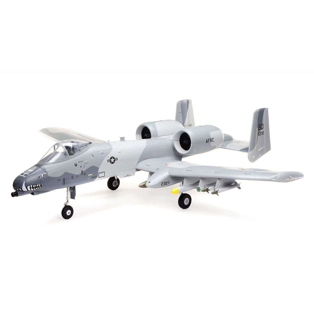 RC Airplane A-10 Thunderbolt II Twin 64mm EDF BNF Basic Transmitter Battery and Charger Not Included