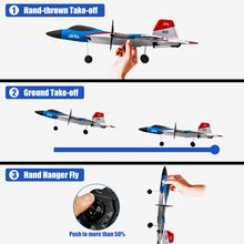 Load image into Gallery viewer, RC Plane 4 Channel Remote Control Airplane, F-22 RC Airplane for Beginners Adult with Stunt Flying
