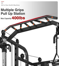 Load image into Gallery viewer, DONOW Smith Machine with Weight Stacks, Multi Function Home Gym System -A DN-DS938A 264LBS Weight
