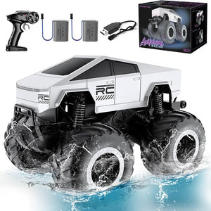 Remote Control Car,1:16 Waterproofing Cyber Truck Remote Control Car, Amphibious Monster Truck Toys, Rechargeable RC Car