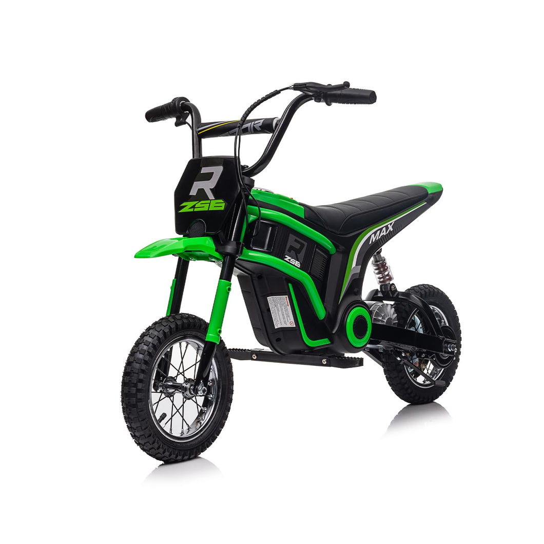 24V14ah Kids Ride On 24V Electric Toy Motocross Motorcycle Dirt Bike-XXL large, Speeds up to 14.29MPH,Dual Suspension