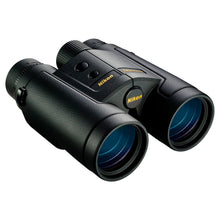 Load image into Gallery viewer, Nikon LaserForce 10x42 Rangefinder Binocular - 10-1900 Yard Range Waterproof Fogproof Precision Distance Measuring Hunting Binoculars - Fully Multicoated Lenses, Bright Display - Tripod Adaptable
