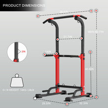 Load image into Gallery viewer, Trlakepreble Power Tower Pull Up Bar,Height Adjustable Multi-functional Home Strength Training Gym
