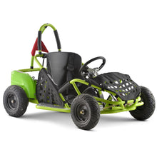 Load image into Gallery viewer, Electric Go Kart, 48V Powered Ride On Car, Seat Belt, 13 inch All-Terrain Tires, Parental Speed Control, Max 20 Mph (Green)
