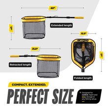 Load image into Gallery viewer, Beyond Braid Floating Fishing Net with Handle – Folding Fishing Net for Easy Storage – Telescopic Landing Net for Bass, Trout, Kayak &amp; Boat Fishing – Durable, Lightweight &amp; Fish Friendly

