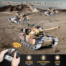 Load image into Gallery viewer, Supdex RC Tank, 1:18 Alloy Metal US M60 Remote Control Army Model Toys That Shoots
