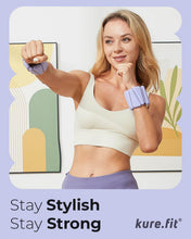 Load image into Gallery viewer, kure.fit Pilates Weight | Wrist &amp; Ankle Weights for Women | Weighted Bangles | 1LB Set of 2- Lilac

