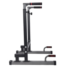 Load image into Gallery viewer, BalanceFrom Multi-Function Dip Stand Dip Station Dip bar - Black
