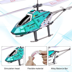 RC Helicopter, Remote Control Helicopter for Kids, 2.4 GHz, LED Light, One-Key Take Off/Landing, Altitude Hold, RC Toys