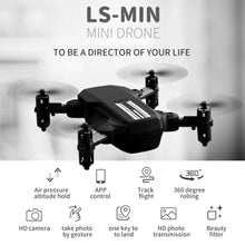 Load image into Gallery viewer, Mini Drone for Kids and Adults, GoolRC LS-MIN RC Quadcopter with 1080P Camera, Include Carry Bag and 3 Batteries (Black)
