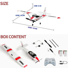 Load image into Gallery viewer, Remote Control Airplane Cessna Ready to Fly, Brushless Motor 6-axis Gyro Stabilizer 3 Flight Mode Stunt Flying, Easy Trainer for Beginner &amp; Kid
