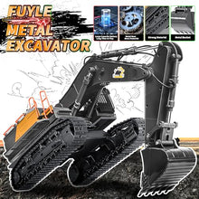 Load image into Gallery viewer, 22 Channel Remote Control Excavator, 1/14 Scale RC Excavator Metal Shovel Independent Arms
