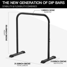 Load image into Gallery viewer, KAKICLAY 2026 Upgrade World's Best Strongest Premium Dip Bars - Matte Black
