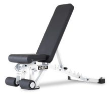 Load image into Gallery viewer, Rep Fitness Adjustable Bench – AB-3000 FID – Flat/Incline/Decline (White)
