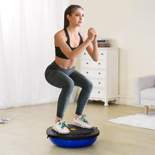 Load image into Gallery viewer, VEVOR 26-inch Half Exercise Ball Trainer, 1500 lbs Capacity Balance Ball, Includes Resistance Bands -Blue
