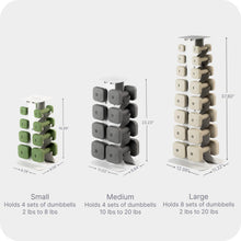 Load image into Gallery viewer, WeGym Dumbbell Racks, Space Saving Solution, Sturdy Cast Iron, Home Workout Storage, Heavy Weights Bearing, Home Strength Training
