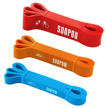 Load image into Gallery viewer, SUNPOW Pull Up Assistance Bands, Set of 3 Heavy Duty Resistance Bands for Men &amp; Women, Natural Latex Exercise Bands for Pull-Up Progression, Home Workout, Strength Training, Mobility &amp; Stretching
