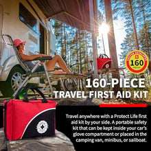 Load image into Gallery viewer, Protect Life Survival First Aid Kit for Home/Business, Camping Survival Kits | Mini Travel First Aid Kit | Camping Equipment | Small Kits for Car | Outdoor Emergency Survivals Pack - 160pcs
