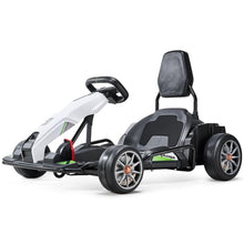 Load image into Gallery viewer, Electric Go Kart, 24V 9Ah Battery-Powered, 7.5 MPH High-Speed Drifting, Black and White
