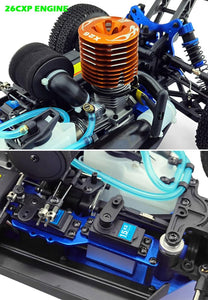 1/8 Nitro RC Truck For Adult 90KM/H 4WD Nitro Gas Powered RC Car 94970 26CXP Engine Fast Speed Remote Control Truck (Green)
