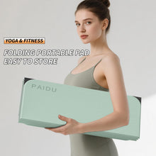 Load image into Gallery viewer, Foldable Fitness Yoga Mat | 2/5" (10MM) Extra Thick | SGS Certified Non-Slip TPE | 75x26" Extra Long-Wide
