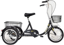 Load image into Gallery viewer, Adult Tricycle - 3 Wheel Bikes for Adults Shopping 1 Speed, Adult Trikes 16 Inch 3 Wheel Bikes, Three-Wheeled Bicycles
