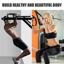Load image into Gallery viewer, ptlsy Wall Mounted Pull Up Bar with Multi Grip
