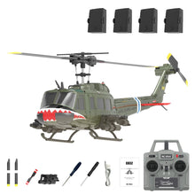 Load image into Gallery viewer, RC ERA C032 UH-1 Huey 6CH RC Helicopter Toy - Flybarless 3D Stunt Drone with 6-Axis Gyro, Altitude Hold &amp; Brushless Motor - RTR Military Aircraft
