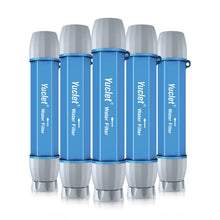 Load image into Gallery viewer, Yuclet 5 Pack Personal Water Filter Straw for Camping, Hiking, Travel
