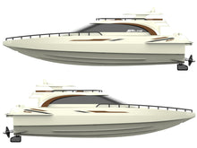 Load image into Gallery viewer, Luxury Modern Yacht, 1/28 RC Boat, 2.4Ghz Radio Remote Control 15” Sailing Cruise, Pool Lake Pond Dual Motors 15kmph Speed Ship
