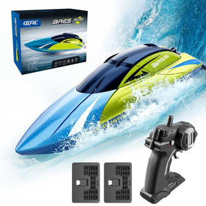 4DRC RC Boat,S4 Remote Control Boat for Kids Adults,2 Modular Batteries,20+ MPH 2.4GHz High Speed Racing Boats for Pools and Lakes