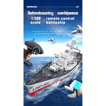Load image into Gallery viewer, RC Battleship Model, 1/390 LHD-881 2.4G Electric High-Frequency Twin-Engine Battleship Model Kit, RC Racing Boat
