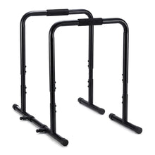 Load image into Gallery viewer, OLIXIS Dip Bar, Adjustable Heavy Duty Dip Bar Station  - Pitch Black
