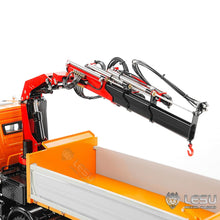 Load image into Gallery viewer, 1/14 8X8 3348 RC Hydraulic Dump Truck 3-Ways Remote Control Crane Tipper 2Speed Gearbox Light Sound System
