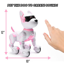 Load image into Gallery viewer, Top Race Pink Robot Dog - Remote Control Toy with Touch Function - Interactive Smart Pet with Voice Commands, Dancing
