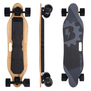 38" Dual Brushless Hub-Motor Electric Skateboard Longboard Scooter 3.3" PU Wheels