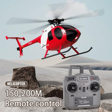 Load image into Gallery viewer, Remote Control Helicopter Aircraft Add Optical Flow Positioning 1/28 Scale RC Heli Maintain Altitude Hover RTF US Rescue Helicopter RTF 2Batteries
