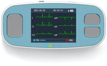 Load image into Gallery viewer, EMAY 6L Portable ECG Monitor | Record ECG and Heart Rate in 6 Channels -Blue
