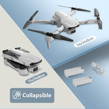 Load image into Gallery viewer, F10 Foldable Drone with Camera for Adults, Brushless Motor, 1080P HD FPV Live Video, Altitude Hold, Headless Mode,3D Flips
