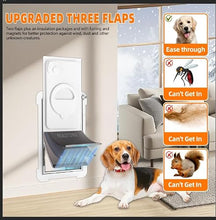 Load image into Gallery viewer, MIAOTONG Steel Dog Door for Wall, 3-Flap, Sturdy and Durable, Medium
