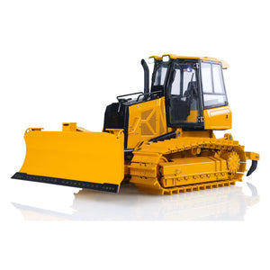 Metal 1/12 RC Hydraulic Bulldozer D3 Remote Control Engineering Vehicles 4CH Valve Construction Car Light Sound