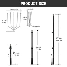 Load image into Gallery viewer, SANLIKE 4ft Fishing Harpoon Spear Gaff Gig, Frog Flounder Fork Hook, Grey
