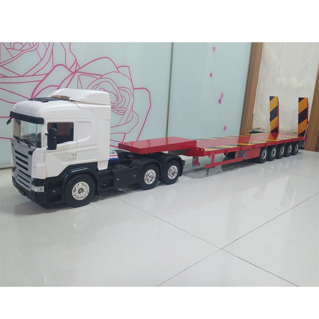 1/14 Metal 5-Axle Trailer Semi-Trailer for RC Tractor Truck Construction Vehicle for Adult Hobby