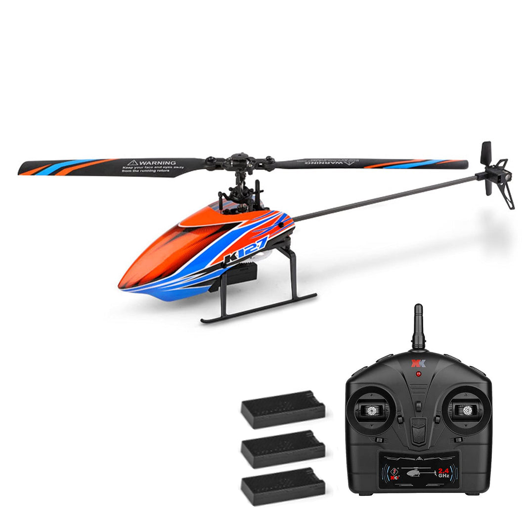Remote Control Helicopter, 4 Channel RC Aircraft with 6-Axis Gyro, Altitude Hold, One Key Take Off/Landing, Include 3 Batteries