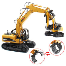 Load image into Gallery viewer, Remote Control Excavator Construction Toys - 15 Channel 3 in 1 RC Excavator with Metal Shovel, 2 Tracks
